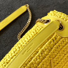 Load image into Gallery viewer, YSL Niki Medium Chain Bag In Raffia