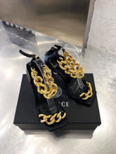 Load image into Gallery viewer, Versace Medusa Chain Nappa Leather Sandals