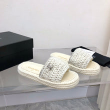 Load image into Gallery viewer, Chanel Braided Knit Mule
