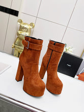 Load image into Gallery viewer, YSL Cherry Buckle Platform Boots