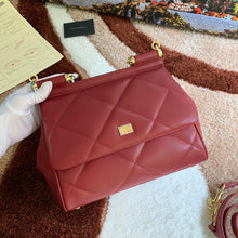 Load image into Gallery viewer, Dolce and Gabbana Medium Sicily Bag In Aria Matelasse Calfskin