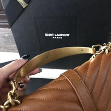 Load image into Gallery viewer, YSL College Medium Quilted Leather Bag