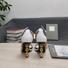 Load image into Gallery viewer, Tom Ford Mirror Leather Chain Heel Ankle Strap Sandal