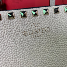 Load image into Gallery viewer, Valentino Garavani Rockstud Calfskin Grainy Tote Bag
