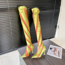 Load image into Gallery viewer, Jimmy Choo Mugler Sock OTK Boots