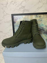 Load image into Gallery viewer, Prada Denim Laced Boot - LUXURY KLOZETT