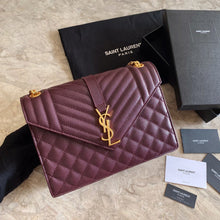 Load image into Gallery viewer, YSL Envelope Medium Bag In Mix Matelasse Grain De Poudre Embossed Leather
