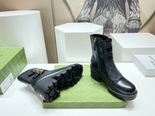 Load image into Gallery viewer, Gucci GG Ankle Boot With Buckle