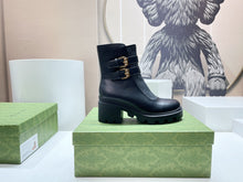 Load image into Gallery viewer, Gucci GG Ankle Boot With Buckle