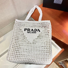 Load image into Gallery viewer, Prada Raffia Tote Bag