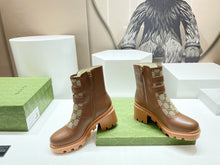 Load image into Gallery viewer, Gucci GG Ankle Boot With Buckle