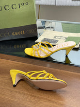 Load image into Gallery viewer, Gucci Women Slide Sandal With Crystals