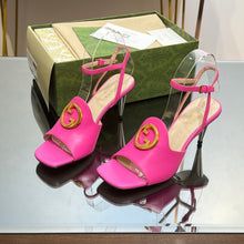 Load image into Gallery viewer, Gucci Blonde Heeled Sandal