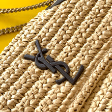 Load image into Gallery viewer, YSL Niki Medium Chain Bag In Raffia
