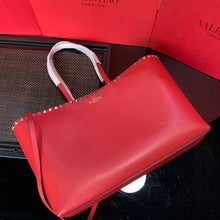 Load image into Gallery viewer, Valentino Garavani Rockstud Calfskin Grainy Tote Bag