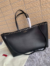 Load image into Gallery viewer, Valentino Garavani Rockstud Calfskin Grainy Tote Bag