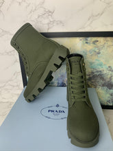 Load image into Gallery viewer, Prada Denim Laced Boot - LUXURY KLOZETT