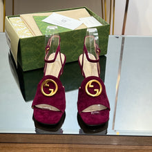 Load image into Gallery viewer, Gucci Blonde Heeled Sandal
