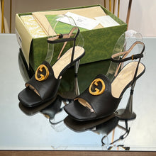 Load image into Gallery viewer, Gucci Blonde Heeled Sandal
