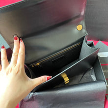 Load image into Gallery viewer, YSL LE CARRE SATCHEL IN BOX SAINT LAURENT LEATHER