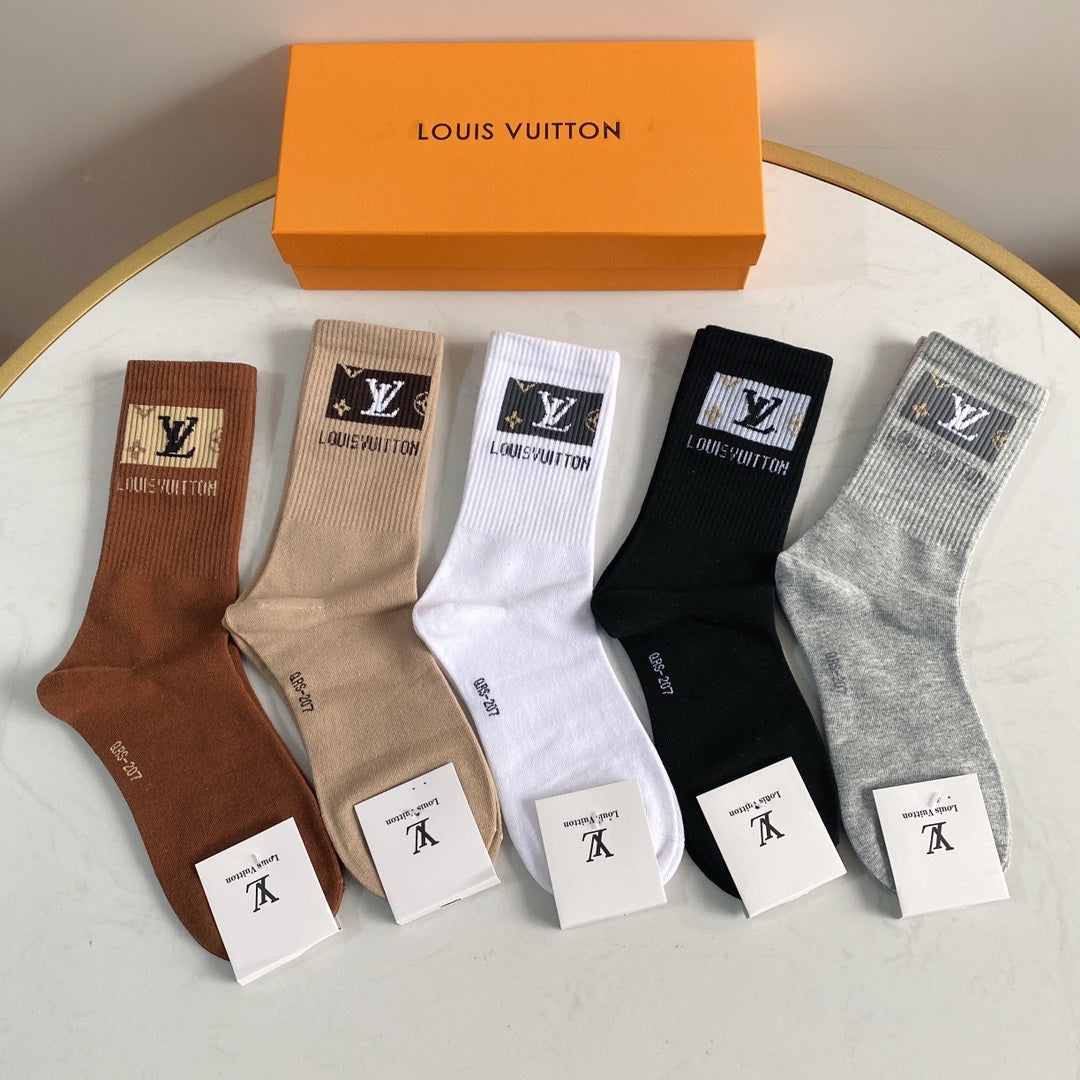 Louis Vuitton Number 55 Roman Numeral Socks