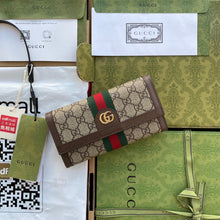 Load image into Gallery viewer, Gucci Ophidia GG Continental Wallet