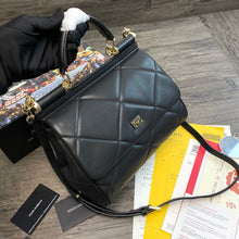 Load image into Gallery viewer, Dolce and Gabbana Medium Sicily Bag In Aria Matelasse Calfskin