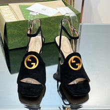 Load image into Gallery viewer, Gucci Blonde Heeled Sandal