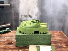 Load image into Gallery viewer, Gucci Platform Perforated G Sandals