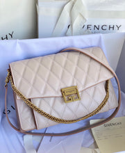 Load image into Gallery viewer, Givenchy GV3 Medium Bag In Diamond Quilted Leather