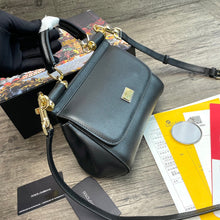 Load image into Gallery viewer, Dolce and Gabbana Small Dauphine Leather Regular Sicily Bag