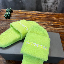 Load image into Gallery viewer, Balenciaga Furry Slide Sandals