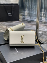 Load image into Gallery viewer, YSL Kate Medium In Grain Poudre embossed Leather Bag