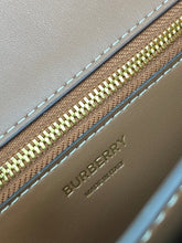 Load image into Gallery viewer, Burberry Small Votton Canvas Leather TB Bag
