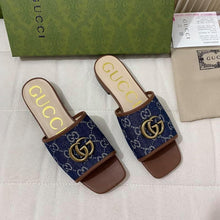 Load image into Gallery viewer, Gucci Slide Sandal With Double G - LUXURY KLOZETT