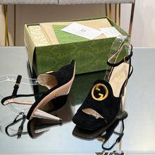 Load image into Gallery viewer, Gucci Blonde Heeled Sandal