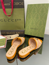 Load image into Gallery viewer, Gucci Slide GG Raffia Effect Slide