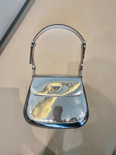 Load image into Gallery viewer, Prada Silver Cleo brushed Leather Shoulder Bag With Flap