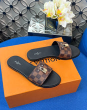 Load image into Gallery viewer, Louis Vuitton Lock It Flat Mule