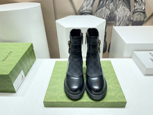 Load image into Gallery viewer, Gucci GG Ankle Boot With Buckle