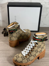 Load image into Gallery viewer, Gucci GG Wool Ankle Boot