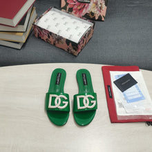 Load image into Gallery viewer, Dolce & Gabbana Calfskin Slides with DG logo