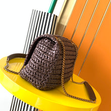 Load image into Gallery viewer, YSL Niki Medium Chain Bag In Raffia