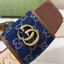 Load image into Gallery viewer, Gucci Slide Sandal With Double G - LUXURY KLOZETT