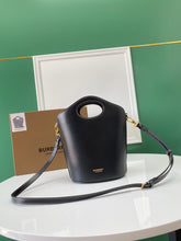 Load image into Gallery viewer, Burberry Small Leather Pocket Bucket Bag