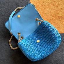 Load image into Gallery viewer, YSL Niki Medium Chain Bag In Raffia