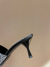 Load image into Gallery viewer, Prada Satin Sandals With Crystals