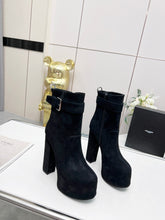 Load image into Gallery viewer, YSL Cherry Buckle Platform Boots