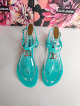 Load image into Gallery viewer, Dolce & Gabbana Patent Leather DG Thong Sandal