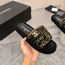 Load image into Gallery viewer, Chanel Braided Knit Mule